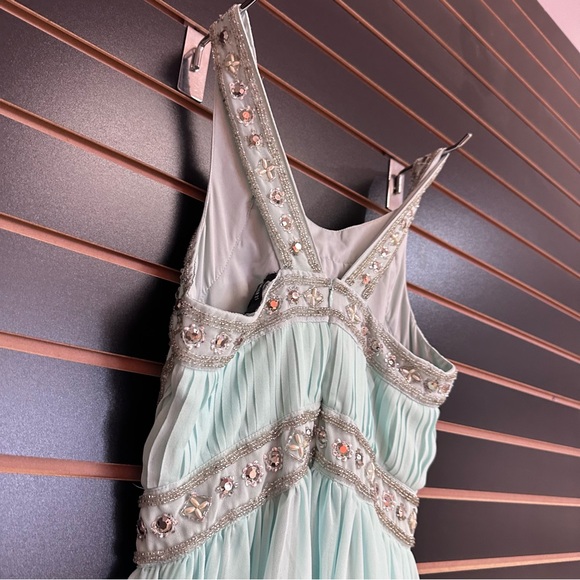 Forever 21 Ball Gown Dress Teal Green Formal Small - Picture 4 of 16